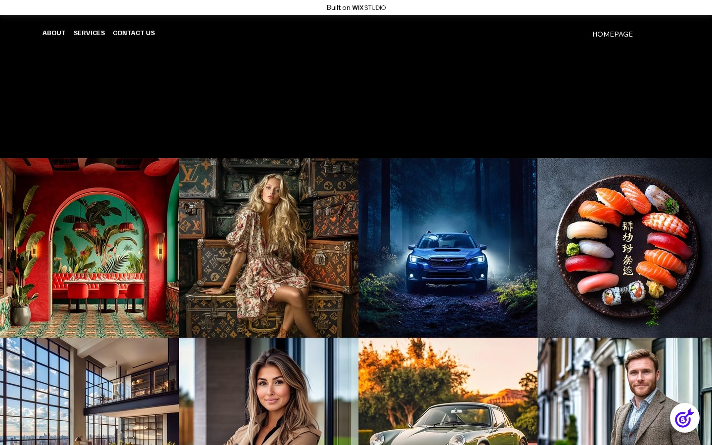 Hello San Remo website content grid section
